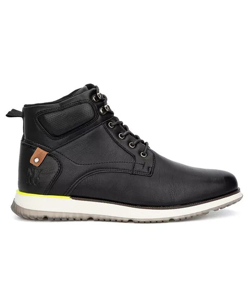 NEW YORK & COMPANY Men's Gideon Faux Leather Boots Black Size 12M
